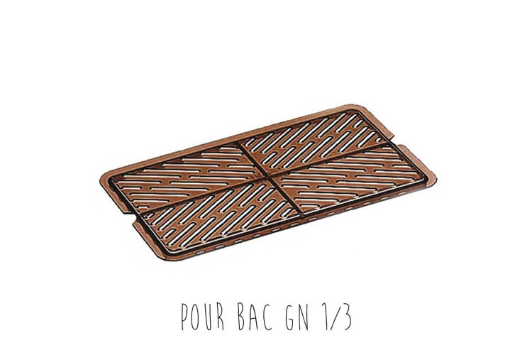 Égouttoir pour bac gastronorme en copolyester