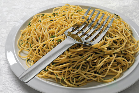 Fourchette à spaghetti Alessi Tibidabo inox 18/10 design par Kristiina Lassus