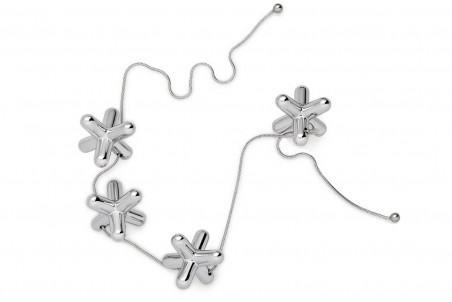 Dessous de plat Alessi Tripod en zamak chromé design par LPWK et Gabriele Chiave
