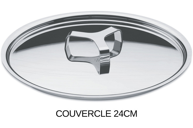 Batterie de cuisine Alessi Pots&Pans design par Jasper Morrison - 7 pièces inox 18/10