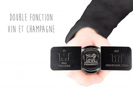 Pompe à vide Peugeot Epivac Duo et 3 bouchons - Vins et champagnes