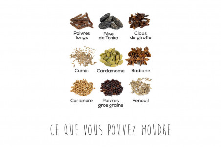 Moulin à poivre long Peugeot Isen en bois et acier inox - 16cm