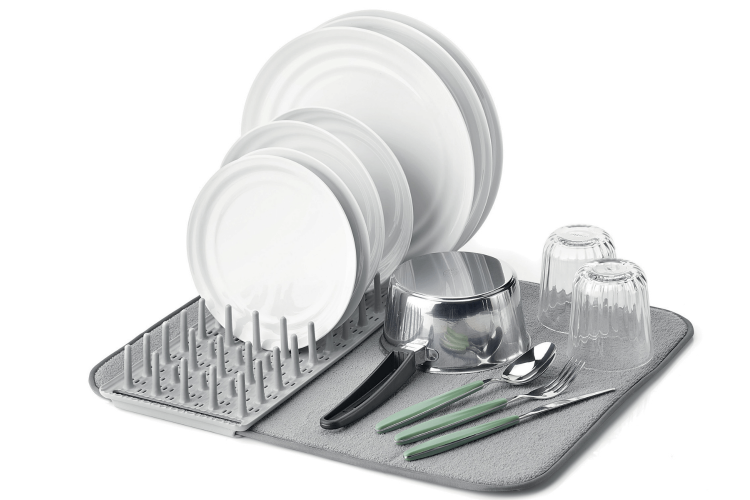 Egouttoir à vaisselle Guzzini Dry & Safe antibactérien et repliable