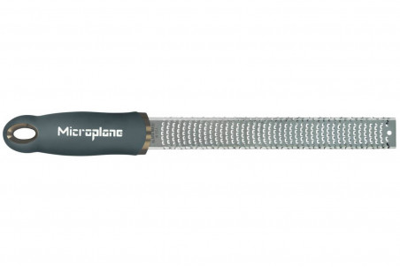 Râpe-zesteur Microplane Premium Classic Gris Orage - lame inox 20,3cm