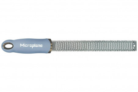 Râpe-zesteur Microplane Premium Classic Bleu Nuage - lame inox 20,3cm