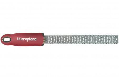 Râpe-zesteur Microplane Premium Classic Rouge Grenade - lame inox 20,3cm