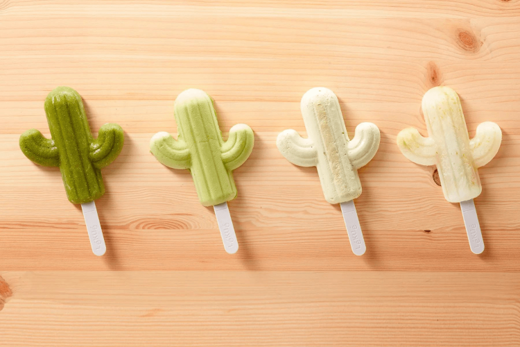 Moule à glace en silicone Lékué Platinum - Forme cactus