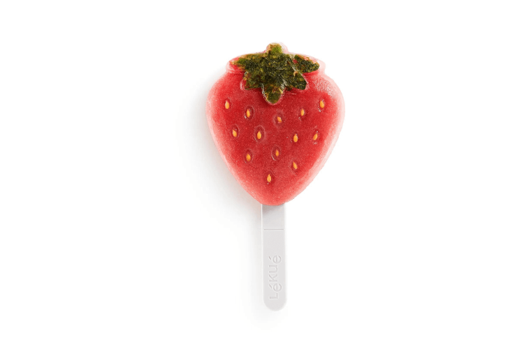 Moule à glace en silicone Lékué Platinum - Forme fraise