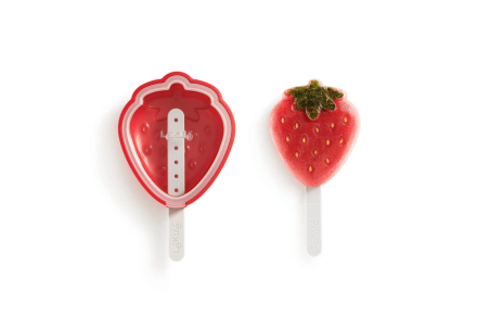 Moule à glace en silicone Lékué Platinum - Forme fraise