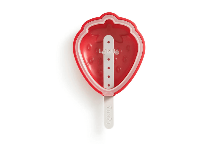 Moule à glace en silicone Lékué Platinum - Forme fraise