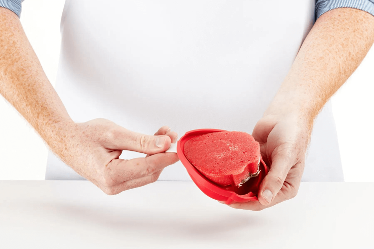 Moule à glace en silicone Lékué Platinum - Forme fraise