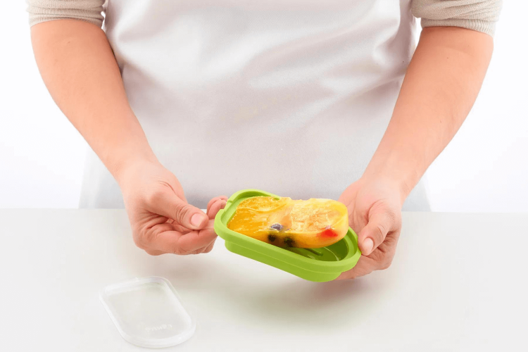 Lot de 4 moules à glace Lékué en silicone Platinum - 95ml