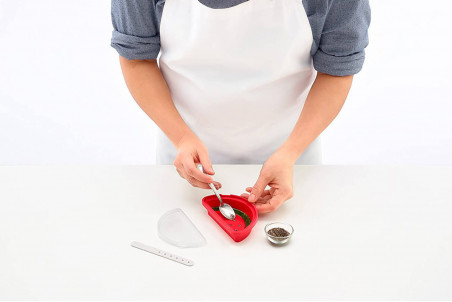 Moule à glace en silicone Lékué Platinum - Forme pastèque