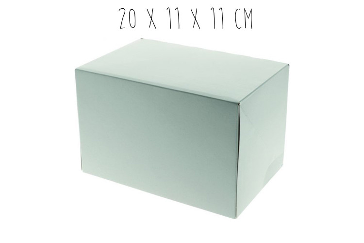 Boîte pâtissière rectangulaire pour bûche - Lot de 25 pièces
