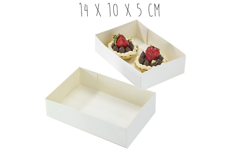 Boîte pâtissière pour petits fours - Lot de 100 pièces