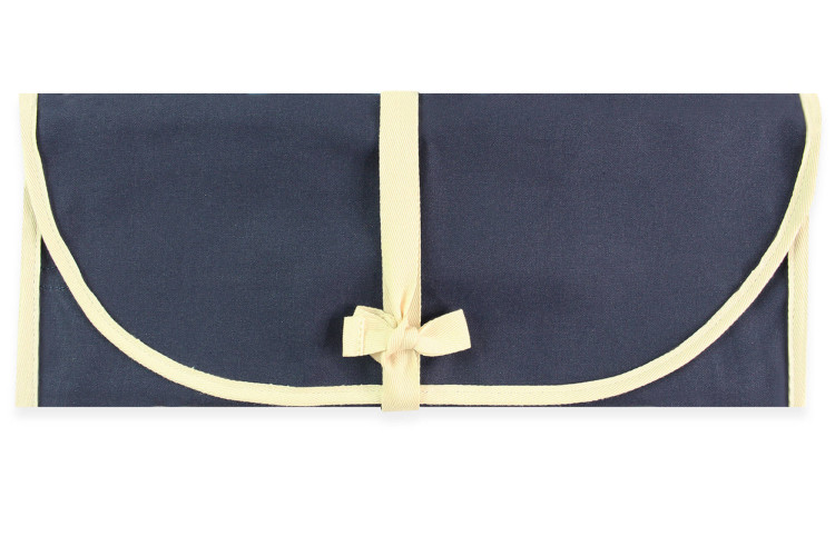 Mallette de couteaux vide Wusaki en toile bleue - 6 emplacements
