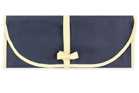 Mallette de couteaux vide Wusaki en toile bleue - 6 emplacements