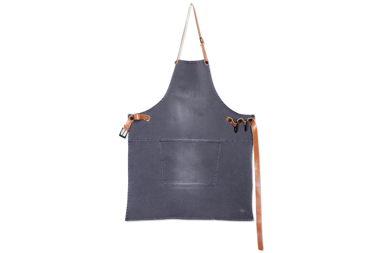 Tablier pour barbecue DutchDeluxes en coton et cuir - 81 x 68 cm