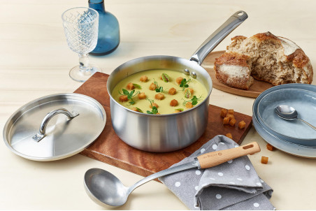 Casserole en inox 18/10 De Buyer Alchimy - conception 3 plis