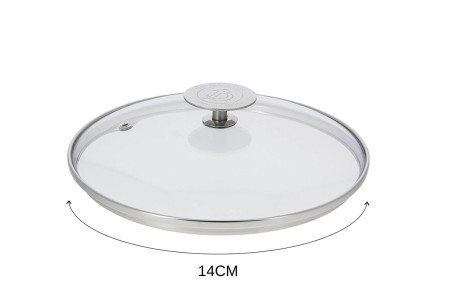 Couvercle en verre De Buyer cercle et pontet en inox