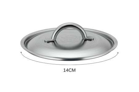 Couvercle en inox De Buyer Prim'Appety avec poignée - finition brossée