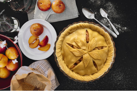 Tourtière cannelée en céramique Emile Henry 24cm à bord haut