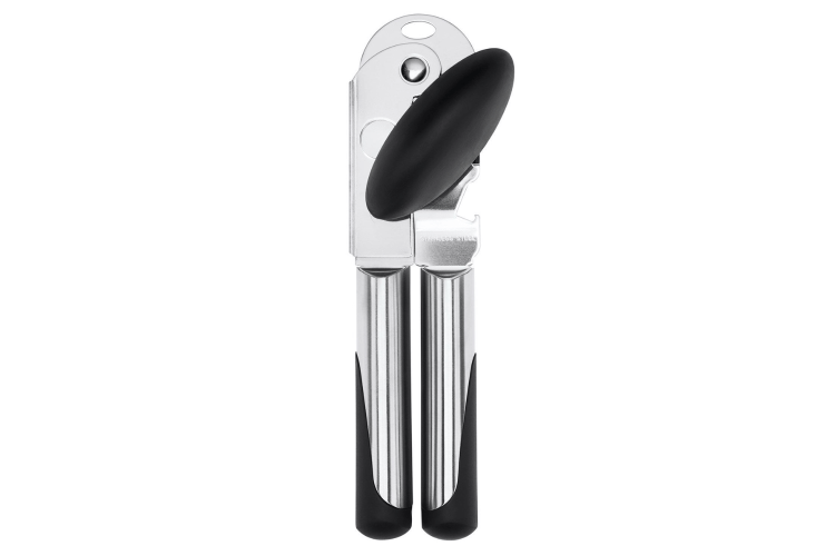 Ouvre-boîte à molette OXO Steel en inox et santoprène