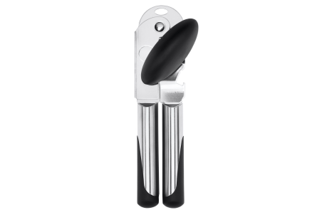 Ouvre-boîte à molette OXO Steel en inox et santoprène