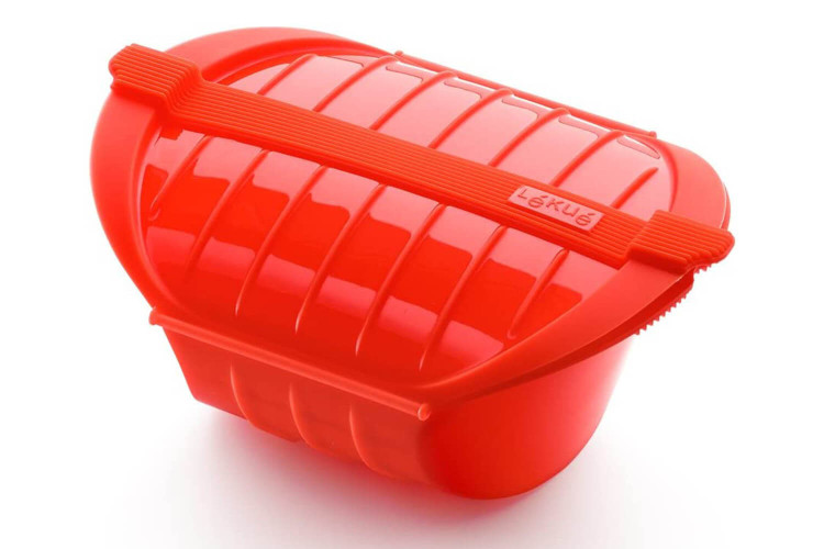 Papillote en silicone Lékué Maxi rouge avec filtre