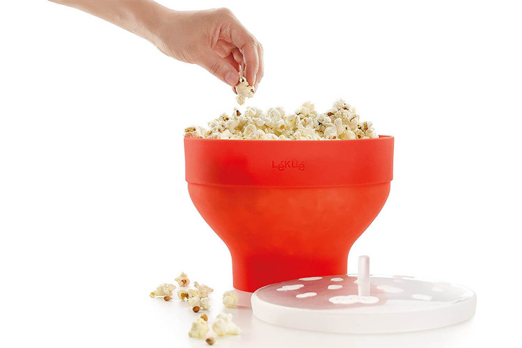 Cuiseur à popcorn pour micro-ondes Lékué rétractable