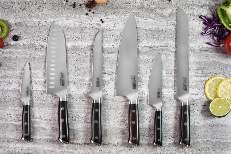 Couteau universel Fukito Ebène X50 - lame inox 15cm