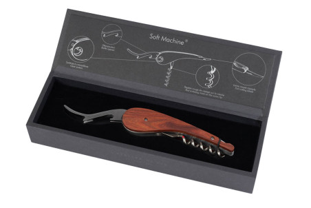 Coffret tire-bouchon sommelier L'Atelier du vin Soft Machine en bois