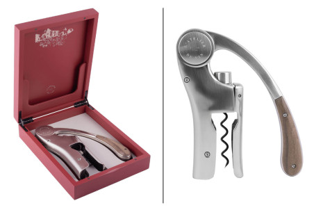 Coffret tire-bouchon L'Atelier du vin Oeno Motion Trésor - Métal chromé et bois massif