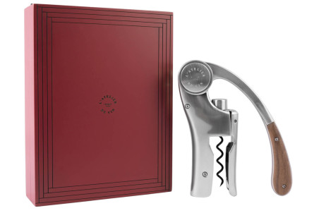 Coffret tire-bouchon L'Atelier du vin Oeno Motion Trésor - Métal chromé et bois massif