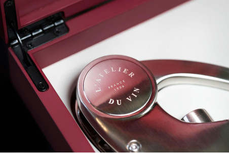 Coffret tire-bouchon L'Atelier du vin Oeno Motion Trésor - Métal chromé et bois massif