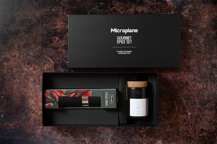 Coffret cadeau Microplane Gourmet Piment - Moulin à piment
