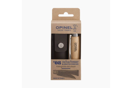 Couteau pliant Opinel n°8 lame 8,5cm virole tournante et étui