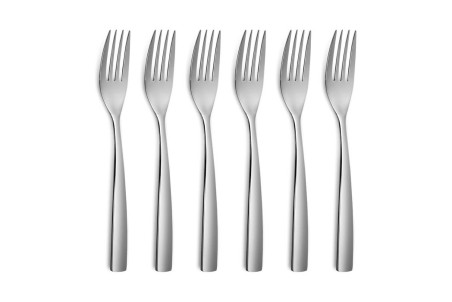 Ménagère argentée en acier inox 18/10 Comas Barcelona de 24 pièces