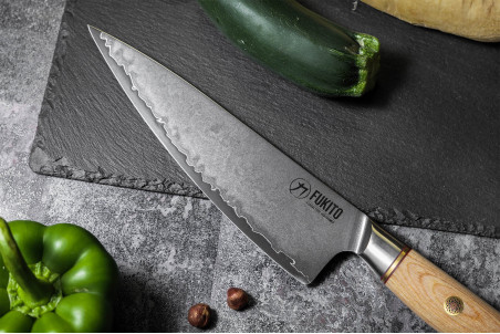 Coffret couteaux Fukito Pakka San Mai chef et office - 2 pièces