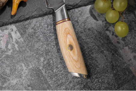 Coffret couteaux Fukito Pakka San Mai chef et office - 2 pièces