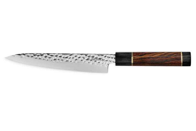Couteau universel Sayuto Desert Damas lame martelée 15cm