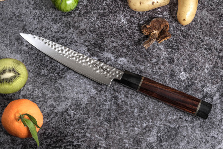 Couteau universel Sayuto Desert Damas lame martelée 15cm
