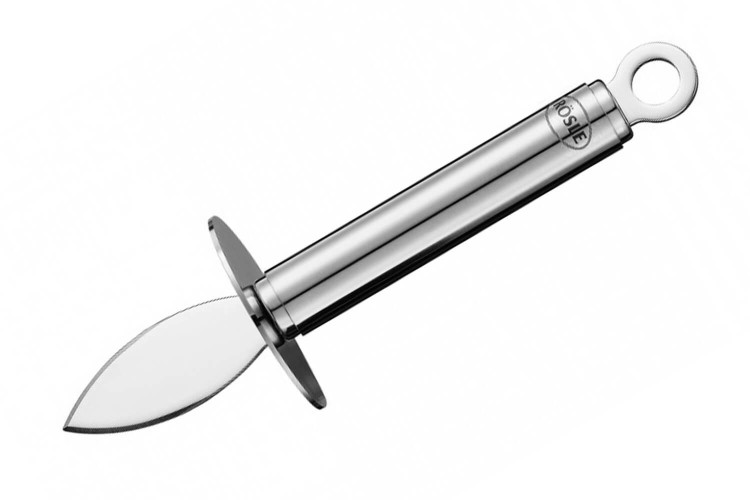 Couteau à huître Rösle en inox avec garde - 18cm