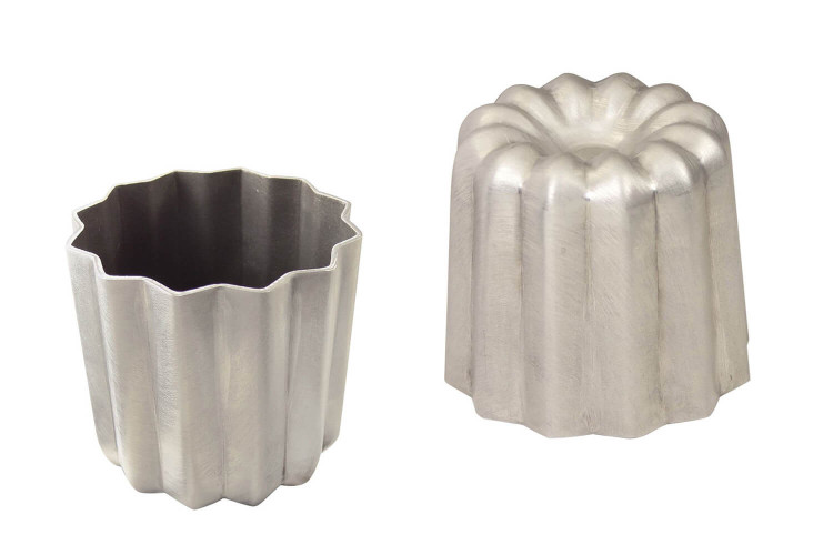 Moule à cannelé Gobel antiadhésif en aluminium - diamètre 5,5cm