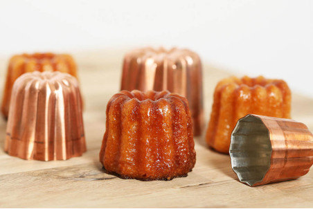 Moule à cannelé en cuivre De Buyer diamètre 5,5cm