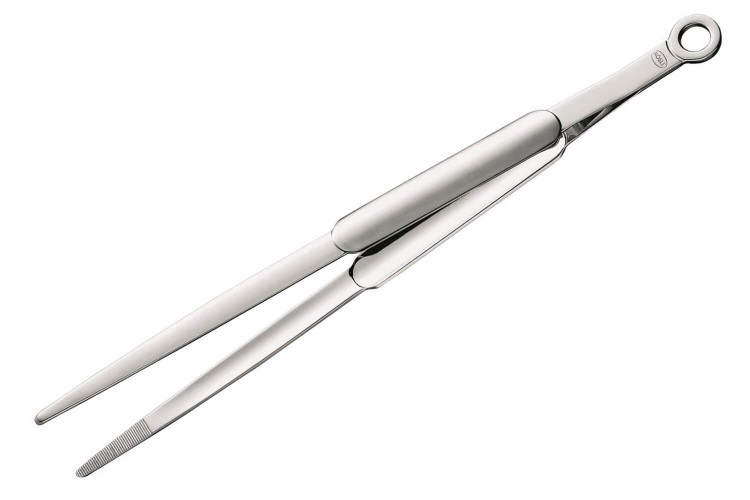 Pince de précision striée Rösle en acier inox 18cm