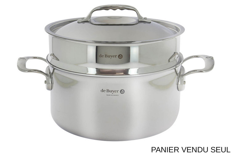 Panier vapeur en acier inoxydable De Buyer 24cm