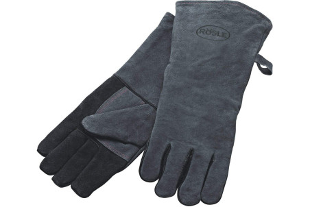 Paire de gants protection barbecue Rösle en cuir- Taille unique XL