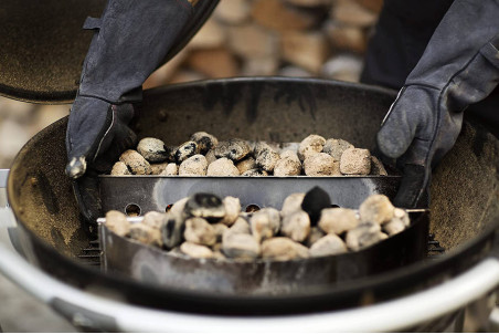 Paire de gants protection barbecue Rösle en cuir- Taille unique XL