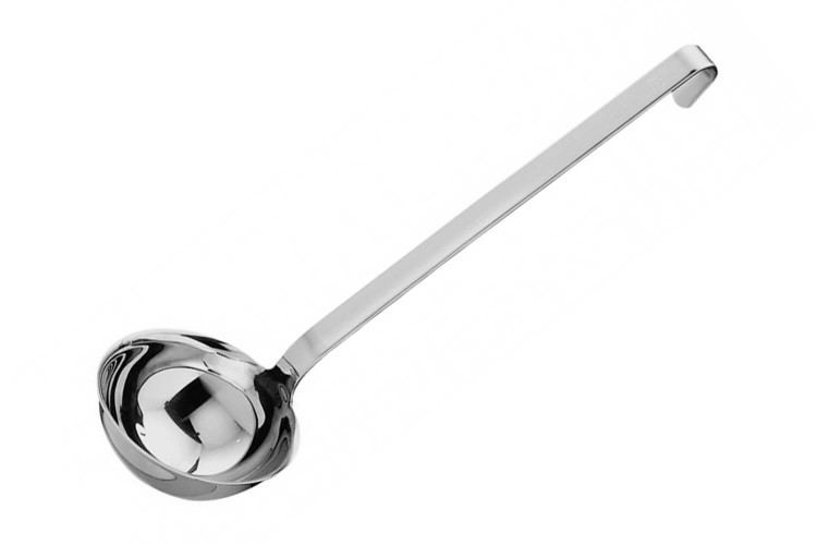 Louche monobloc 12cl Rösle en acier inox diamètre 8cm